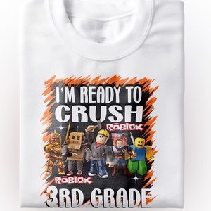ROBLOX Back to school tee. Preschool-5th Grade